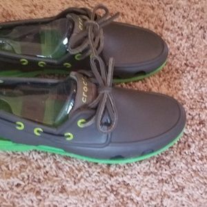 Men's Size 8 Crocs Beach Line Boat Shoe